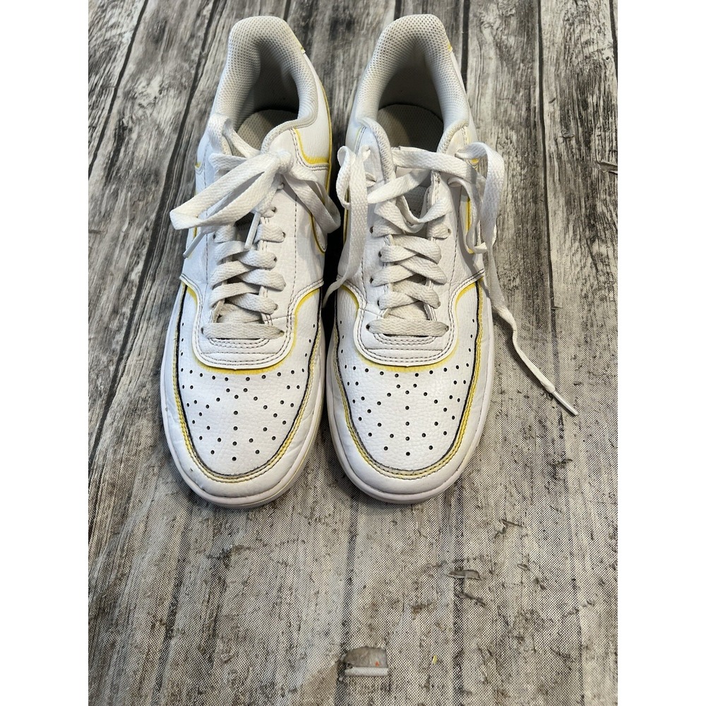 Size 9.5 Nike Court Vision‎ Low White swoosh Women's